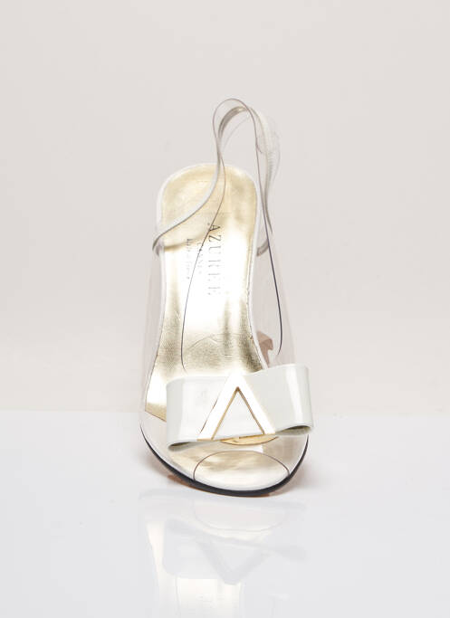 Sandales/nu pieds talon compensé talon plat jusqu'à 3cm jaune AZUREE femme
