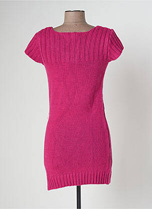 Robe courte manches courtes manches courtes rose BANANA MOON femme