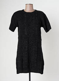 Robe courte manches courtes manches courtes noir BANANA MOON femme