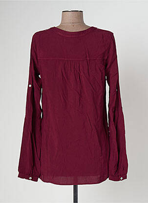 Blouse tissage popeline manches longues violet BANANA MOON femme