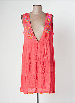 Robe mi-longue sans manche sans manche rose BANANA MOON femme