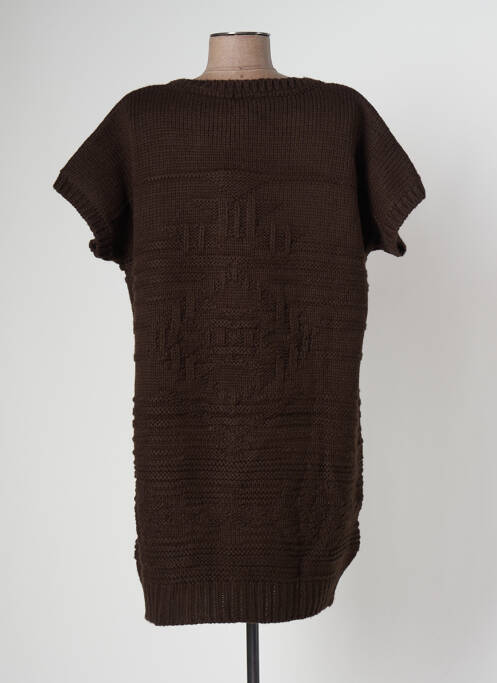 Robe courte marron BANANA MOON pour femme