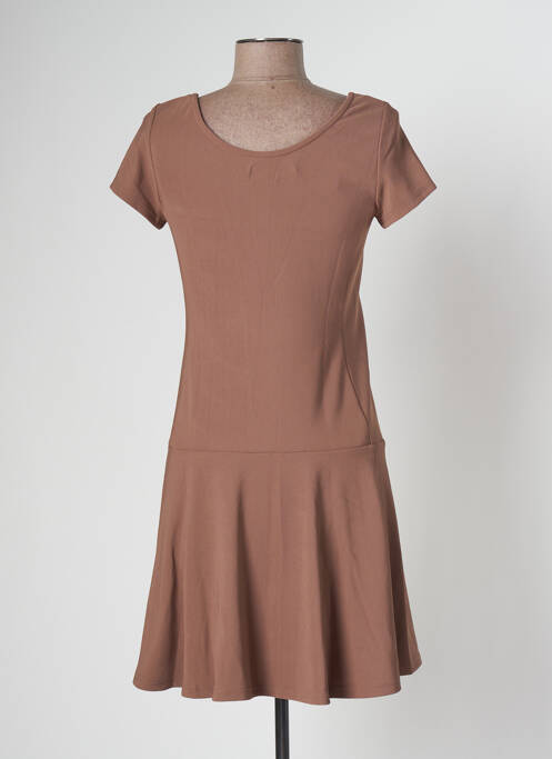 Robe courte marron BANANA MOON pour femme