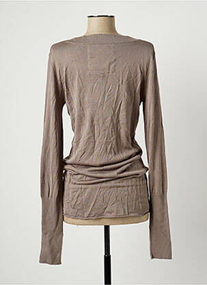 Pull coupe cintrée manches longues gris BANANA MOON femme