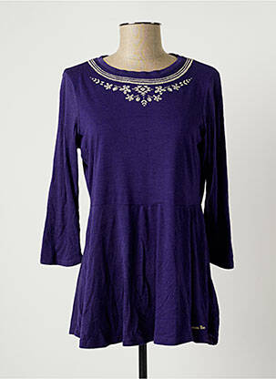 T-shirt manches longues manches longues violet BANANA MOON femme
