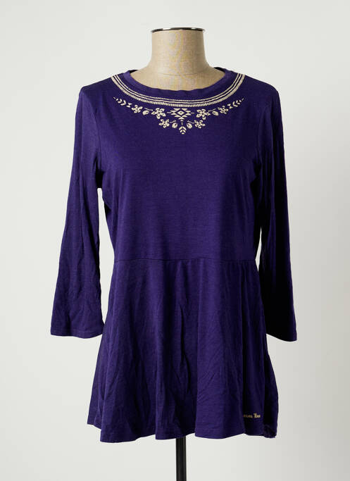 T-shirt manches longues manches longues violet BANANA MOON femme