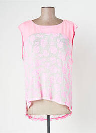 Top stretch sans manche rose BANANA MOON femme