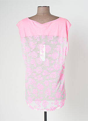 Top stretch sans manche rose BANANA MOON femme