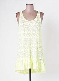 Tunique sans manche tissage transparent jaune BANANA MOON femme