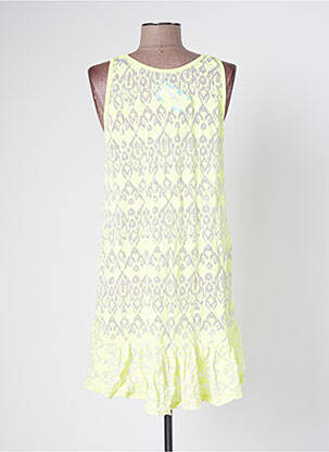 Tunique sans manche tissage transparent jaune BANANA MOON femme