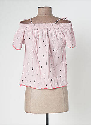 Top imprimé fantaisie manches courtes rose BANANA MOON femme
