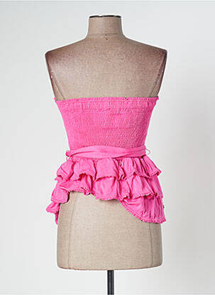 Top stretch sans manche rose BANANA MOON femme