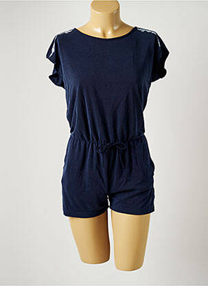 Combishort coupe cintrée manches courtes bleu B&M femme