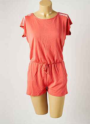 Combishort coupe cintrée manches courtes rose B&M femme