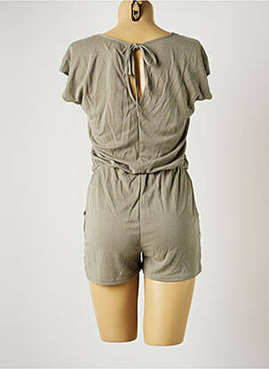 Combishort coupe cintrée manches courtes vert B&M femme