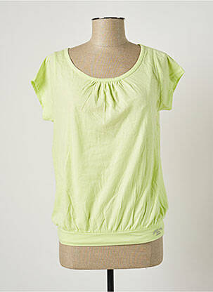 T-shirt stretch manches courtes vert BANANA MOON femme