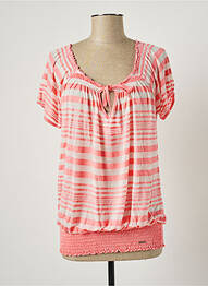 T-shirt stretch manches courtes rose BANANA MOON femme