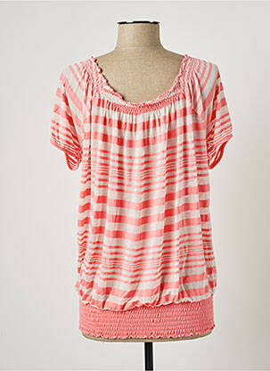 T-shirt stretch manches courtes rose BANANA MOON femme