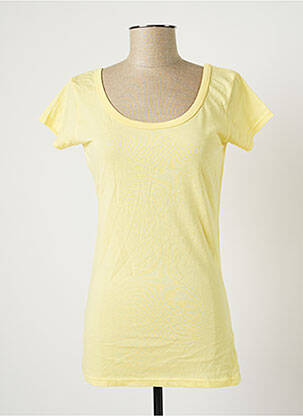 T-shirt stretch manches courtes jaune BANANA MOON femme