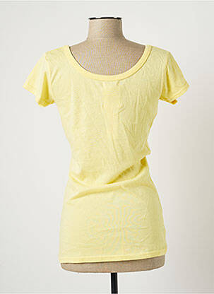 T-shirt stretch manches courtes jaune BANANA MOON femme