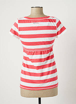 T-shirt col v manches courtes rose BANANA MOON femme
