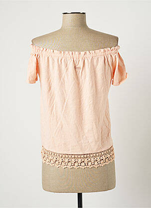 Top stretch manches courtes rose BANANA MOON femme
