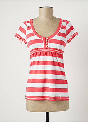 T-shirt stretch manches courtes rose BANANA MOON femme