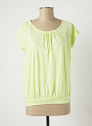 T-shirt stretch manches courtes vert BANANA MOON femme
