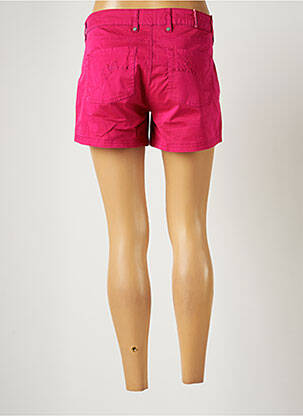 Short fermeture zippée sous rabat boutonné taille basse rose BANANA MOON femme