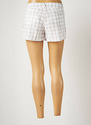 Short fermeture zippée sous rabat boutonné taille basse blanc BANANA MOON femme