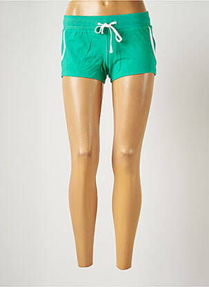 Short coupe droite taille basse vert BANANA MOON femme