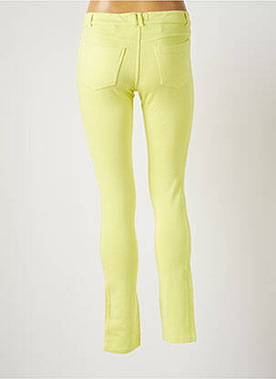 Pantalon slim tissage popeline taille normale jaune BANANA MOON femme
