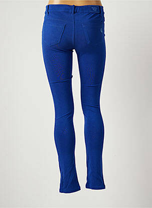 Pantalon slim tissage popeline taille normale bleu BANANA MOON femme