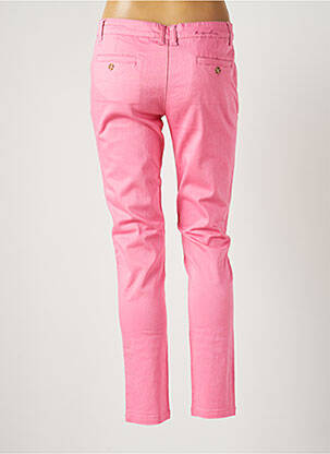 Pantalon chino tissage popeline taille normale rose BANANA MOON femme