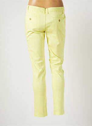 Pantalon chino tissage popeline taille normale jaune BANANA MOON femme
