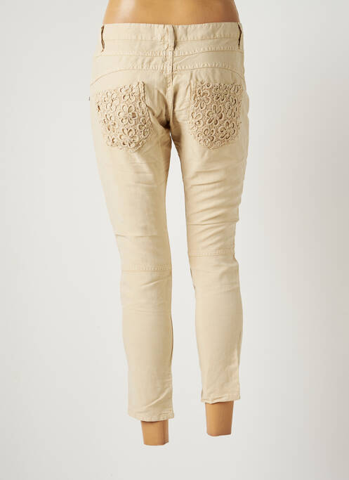Pantalon slim beige BANANA MOON pour femme