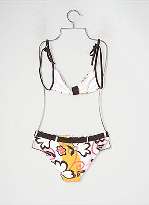 Maillot de bain 2 pièces stretch marron BANANA MOON fille