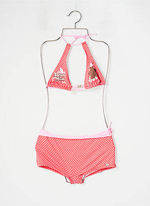 Maillot de bain 2 pièces stretch rouge BANANA MOON fille