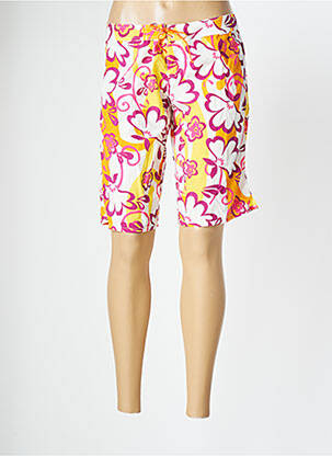 Bas de maillot de bain imprimé fleurs short orange BANANA MOON femme