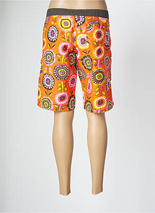 Bas de maillot de bain imprimé fleurs short orange BANANA MOON femme