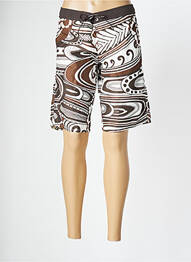 Bas de maillot de bain imprimé fantaisie short marron BANANA MOON femme