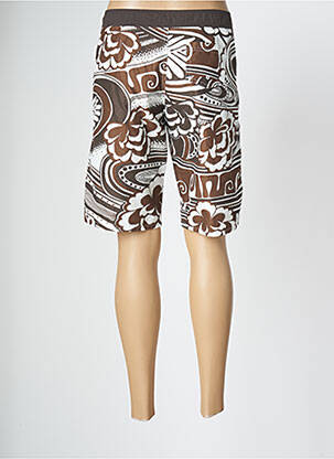 Bas de maillot de bain imprimé fantaisie short marron BANANA MOON femme