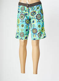 Bas de maillot de bain imprimé fleurs short bleu BANANA MOON femme