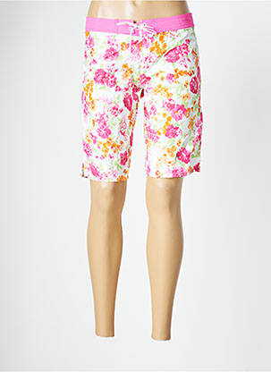 Bas de maillot de bain imprimé fleurs short rose BANANA MOON femme