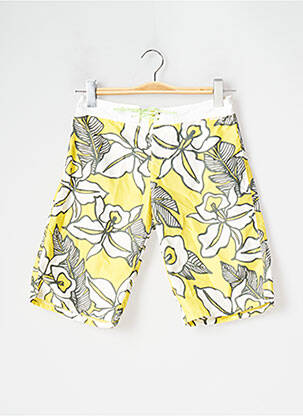 Bas de maillot de bain imprimé fleurs short jaune BANANA MOON femme