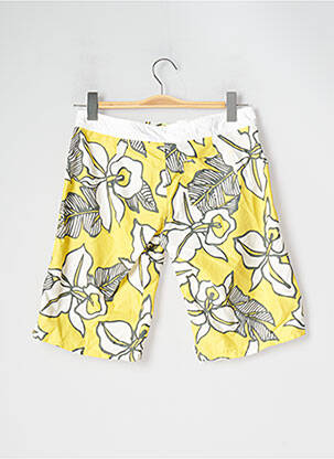 Bas de maillot de bain imprimé fleurs short jaune BANANA MOON femme