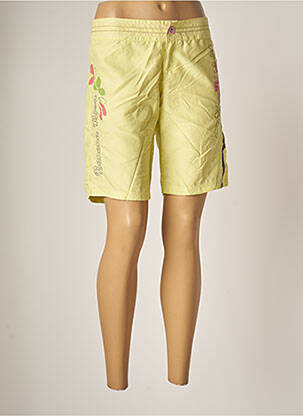 Bas de maillot de bain imprimé fleurs short vert BANANA MOON femme