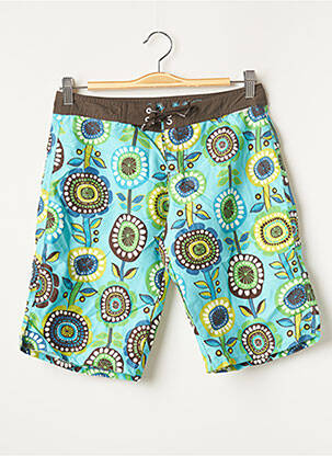 Bas de maillot de bain imprimé fleurs short bleu BANANA MOON femme