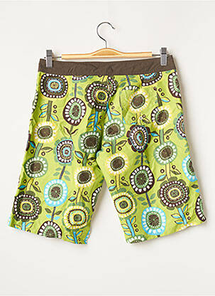 Bas de maillot de bain imprimé fleurs short vert BANANA MOON femme