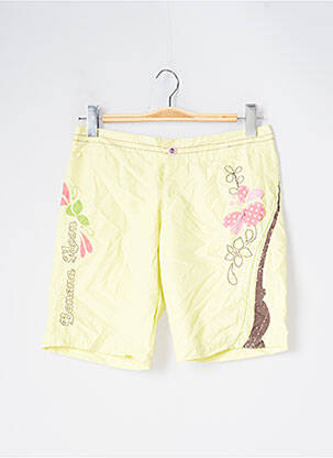 Bermuda tissage popeline taille normale vert BANANA MOON femme